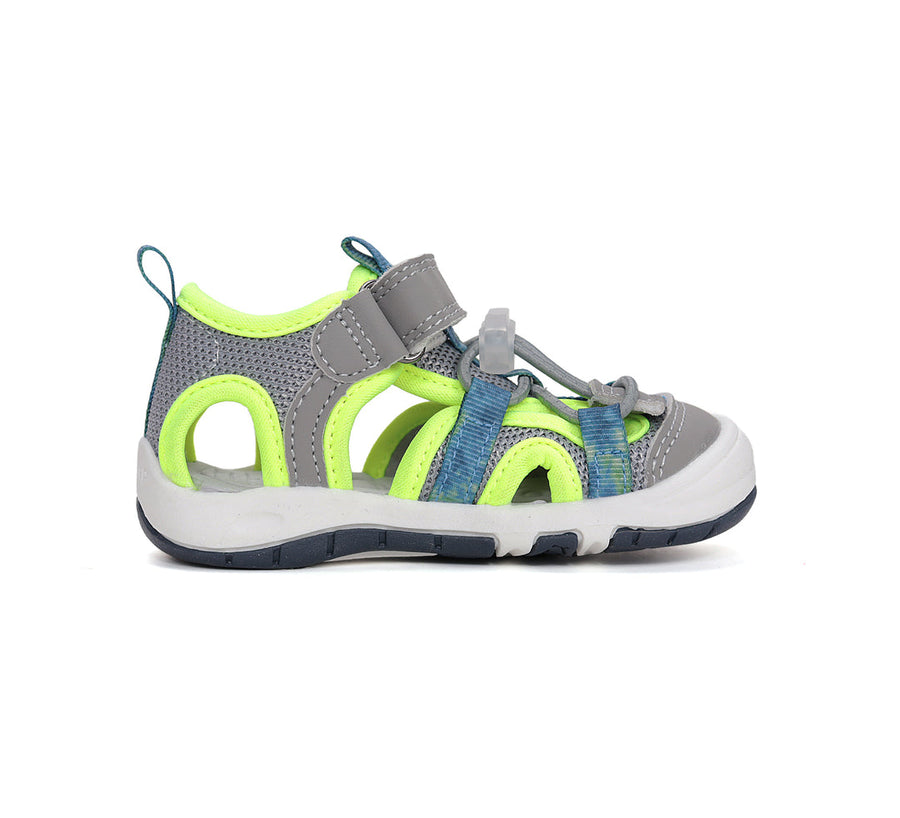 D.D.step boys sandals Quick Dry/Grey/Green (G065-61599)