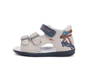 D.D.step Boy's Leather/Open Toe Sandals/Beige (G075-61229B)