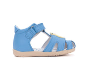 D.D.step boys barefoot leather sandals/Blue/Frog (G075-61516)