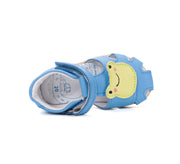 D.D.step boys barefoot leather sandals/Blue/Frog (G075-61516)
