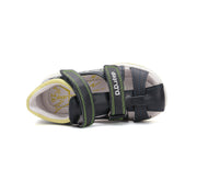 D.D.step boys barefoot leather sandals/Black/Green/Dog (G103-51668B)