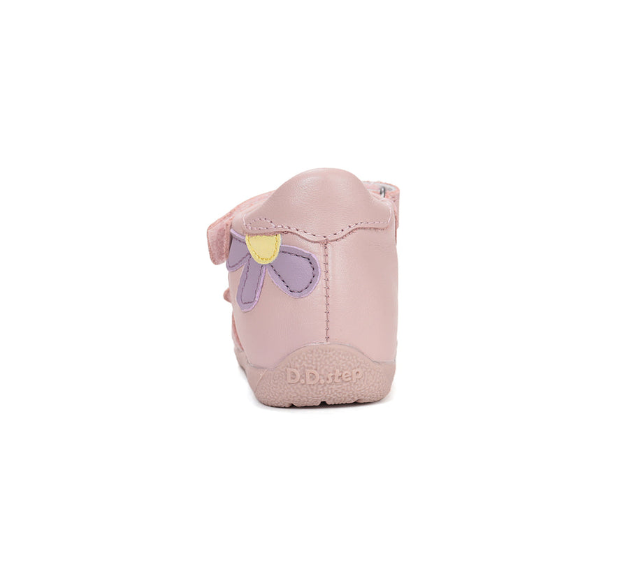 D.D.step girls barefoot leather sandals/Baby Pink (G111-61400A)