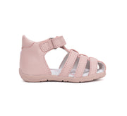 D.D.step girls barefoot leather sandals/Baby Pink (G111-61400A)