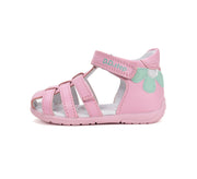 D.D.step girls barefoot leather sandals/Daisy Pink (G111-61400B)