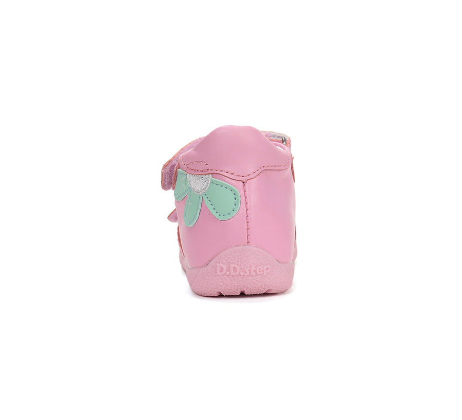 D.D.step girls barefoot leather sandals/Daisy Pink (G111-61400B)
