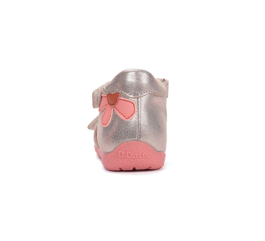 D.D.step girls barefoot leather sandals/Gold (G111-61400)