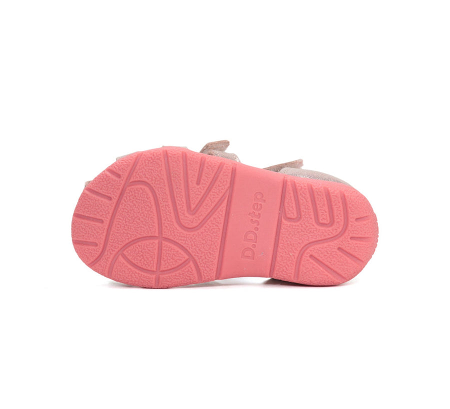 D.D.step girls barefoot leather sandals/Gold (G111-61400)