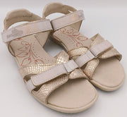 RenBut Girls leather sandals in Beige/ Golden_3847.jpg