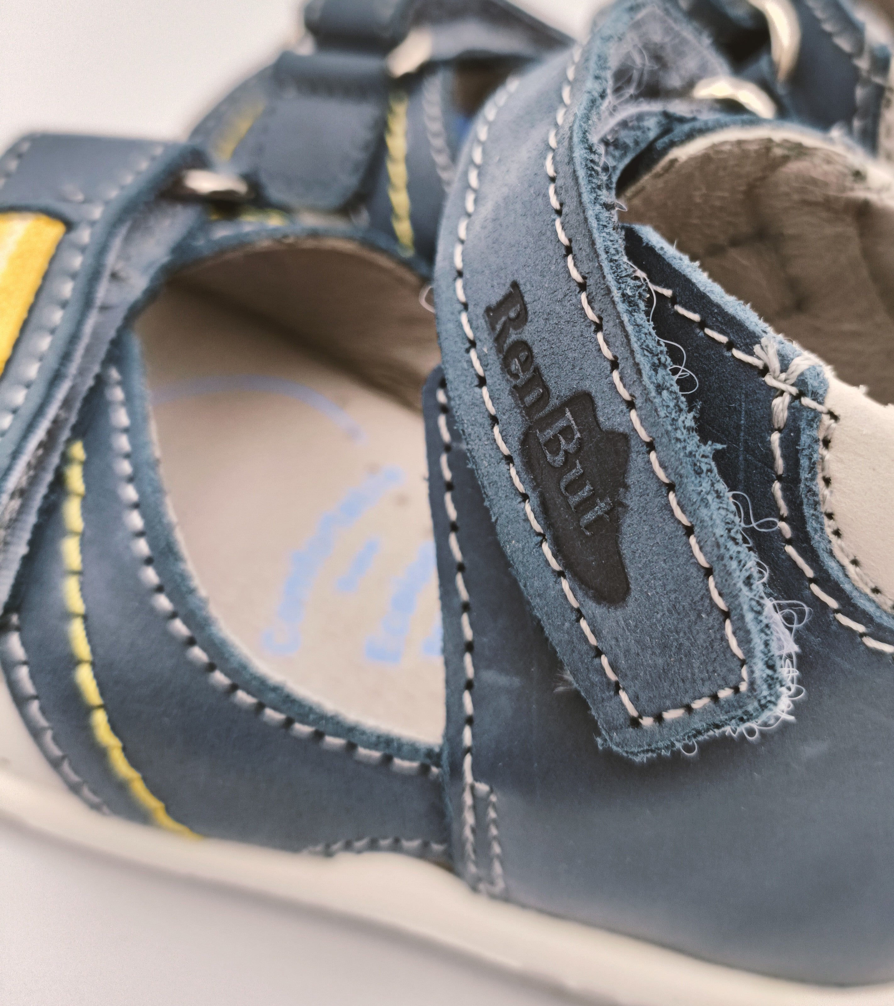 RenBut Boys leather sandals in Blue/Grey_3791.jpg