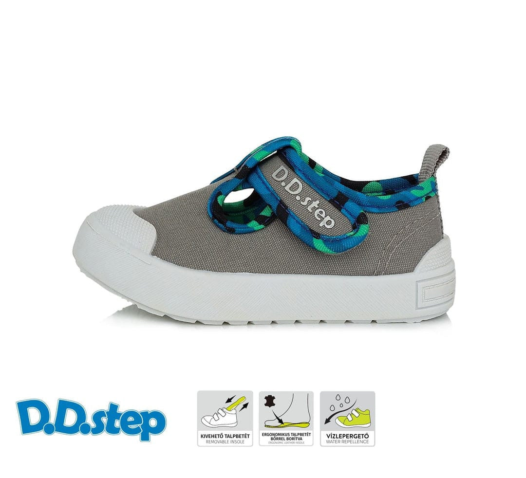 D.D.step Boys water repellence canvas /Grey CSB-331A_463.jpg