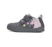 D.D.step girls leather/LED lights /unicorn shoes/Grey S068-42893B_4005.jpg