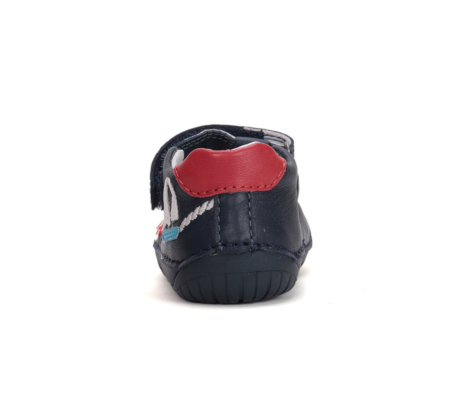 D.D.step boys leather/ barefoot/ first steps sandals/Black (H070-51434)