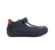 D.D.step boys leather/ barefoot/ first steps sandals/Black (H070-51434)