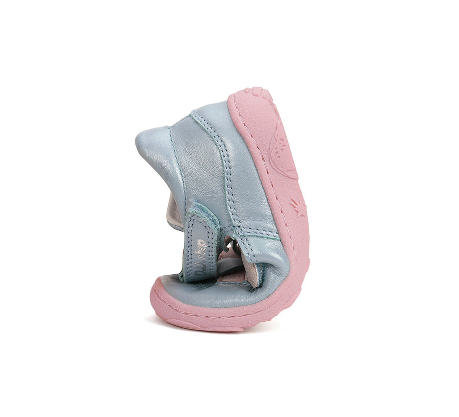 D.D.step girls barefoot leather sandals/Sky Blue H077-51332B