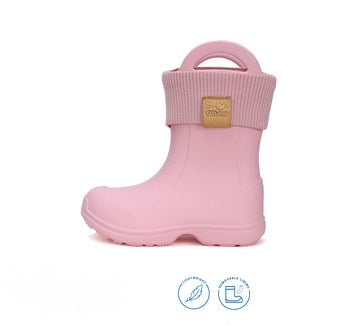 D.D.step Wellies/ Lightweight/ removable warm socks/ handles/ Pink I106-42545