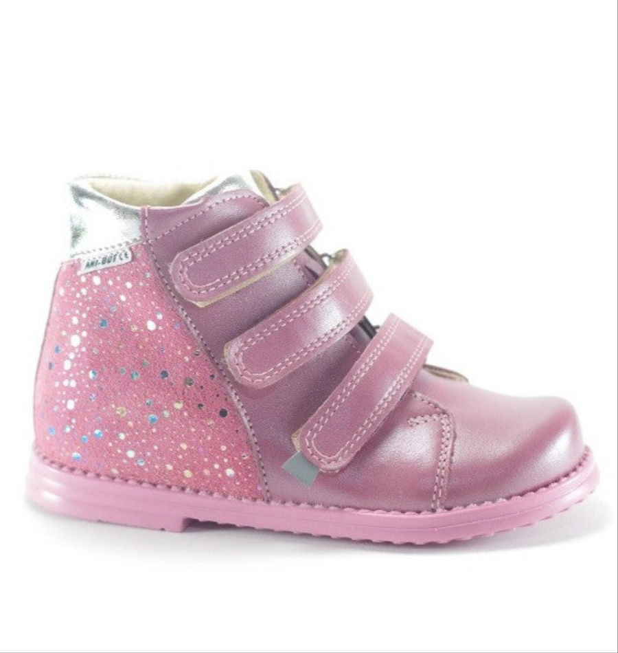 Ani-But girls prophylactic boots with Thomas heel /Berry, dots 246