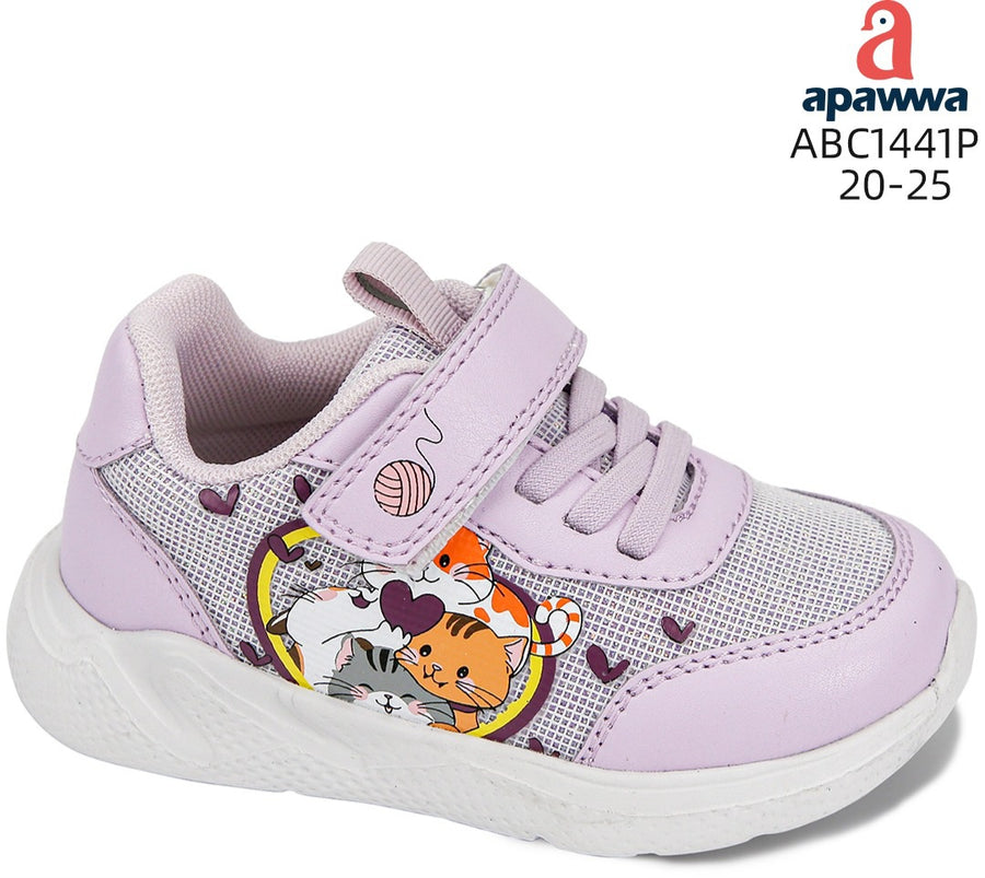 Apawwa Girl's First Step shoes Purple (ABC1441P)
