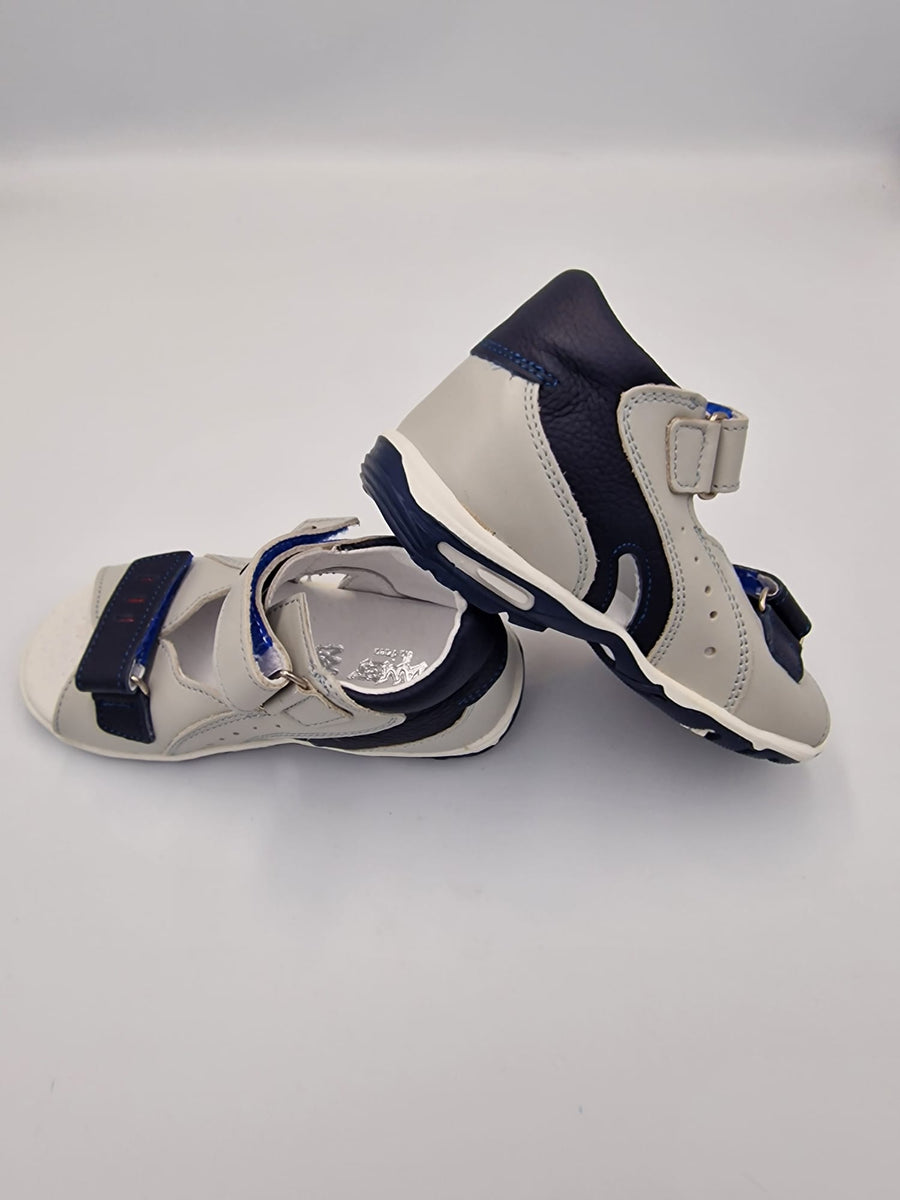 Jamet boys sandal with arch support grey/blue/136