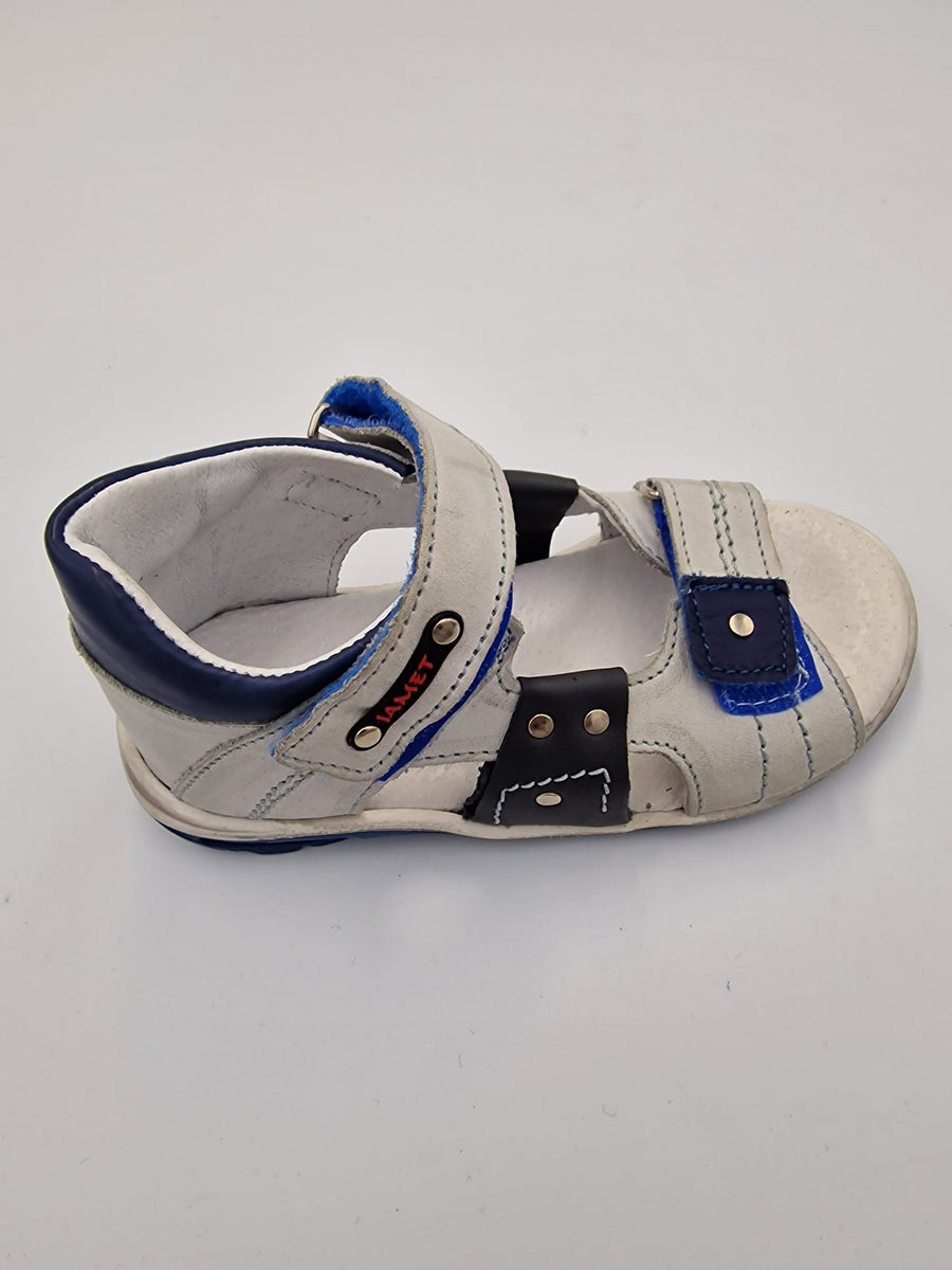 Jamet boys sandal with arch support White/Blue/111