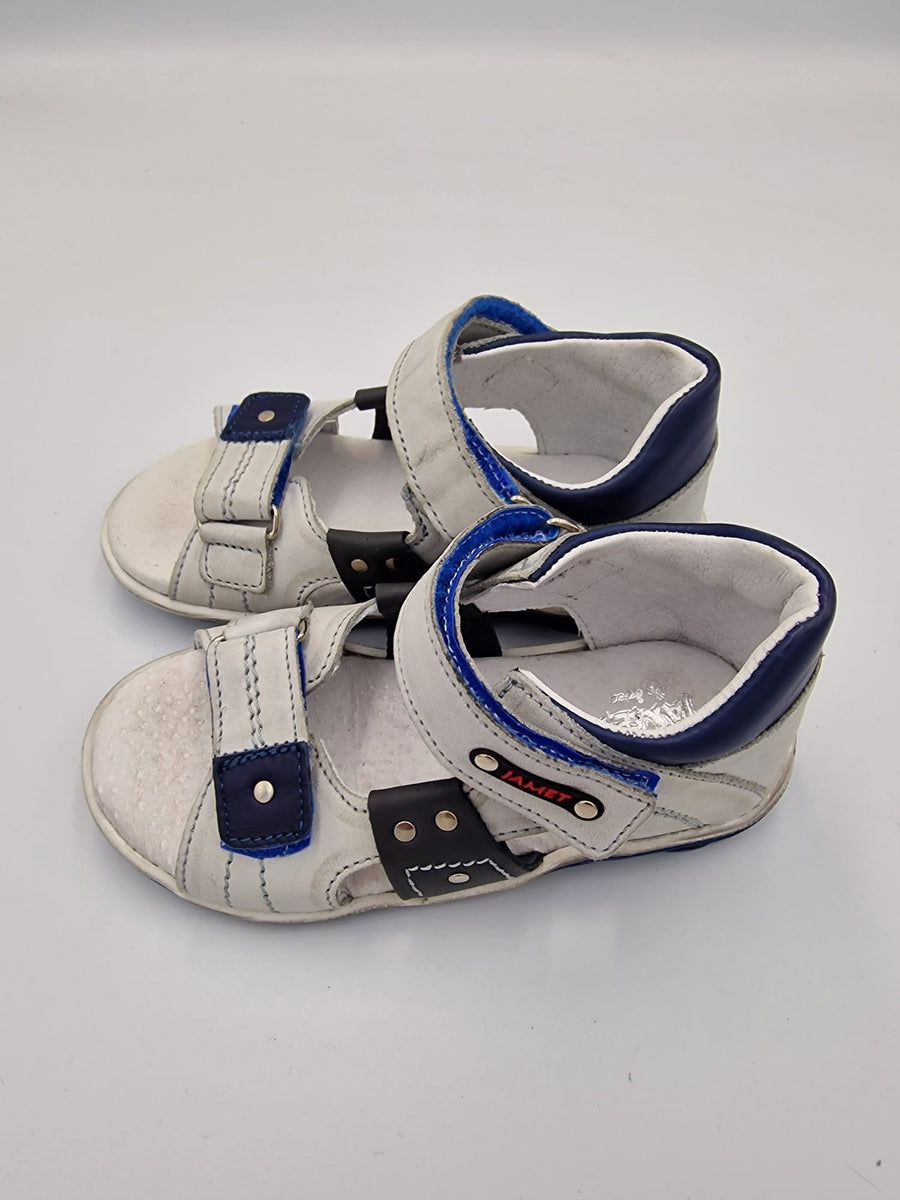 Jamet boys sandal with arch support White/Blue/111