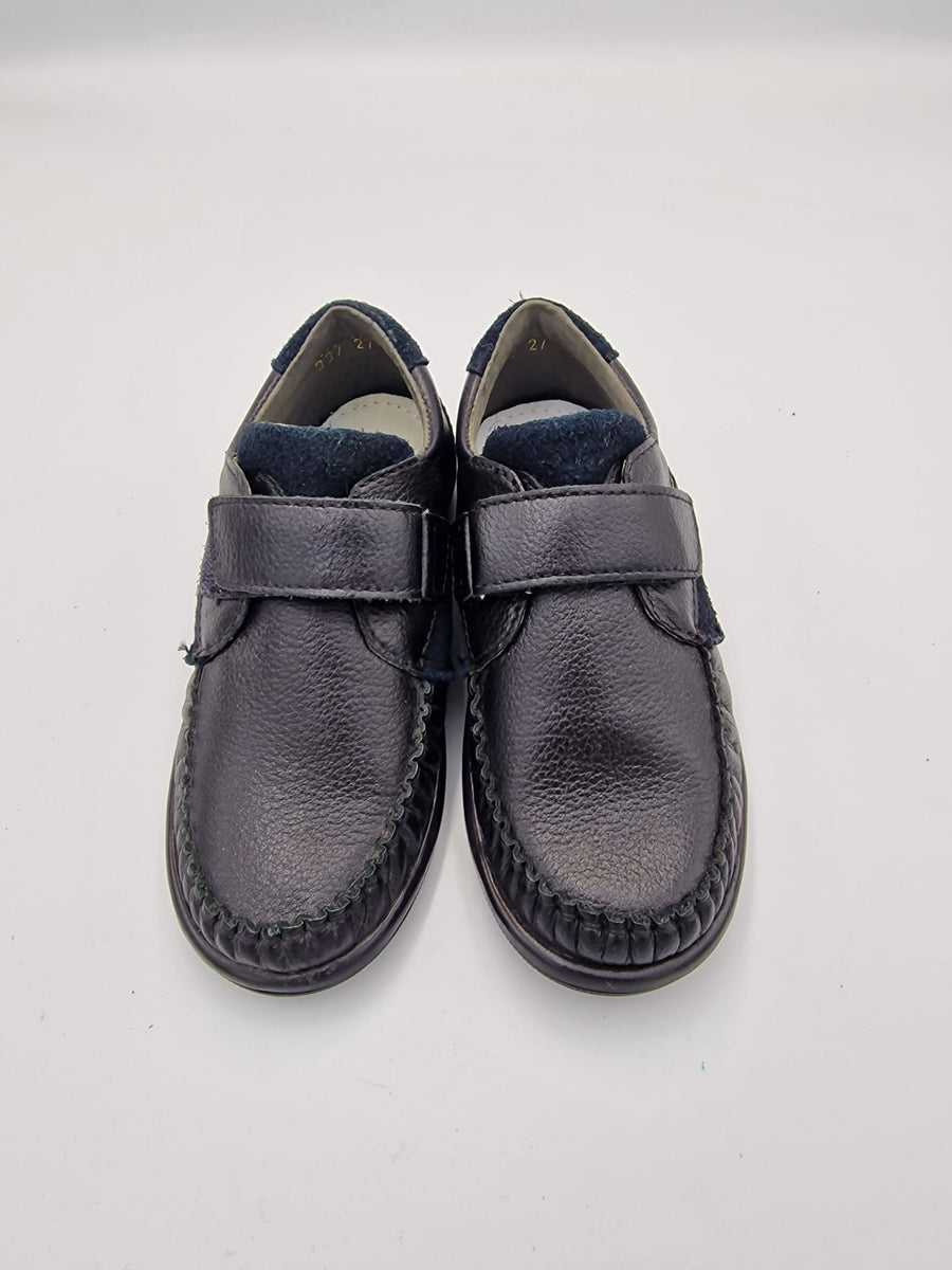 MIDO Noster Boy's Leather shoes, Black Czarny (337)