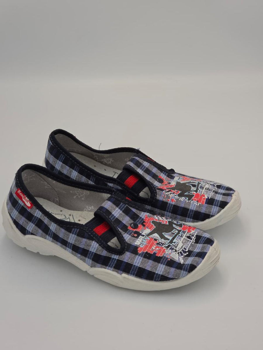 3F Boys Slippers – Blue/Red