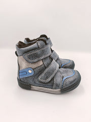 Kornecki boys winter leather boots, colour blue /fur inside