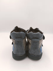 Kornecki boys winter leather boots, colour blue /fur inside