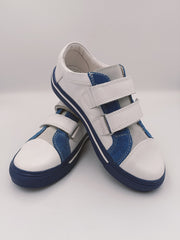 Bartek prophylactic boys shoes with ARCH SUPPORT /White, blue 18607