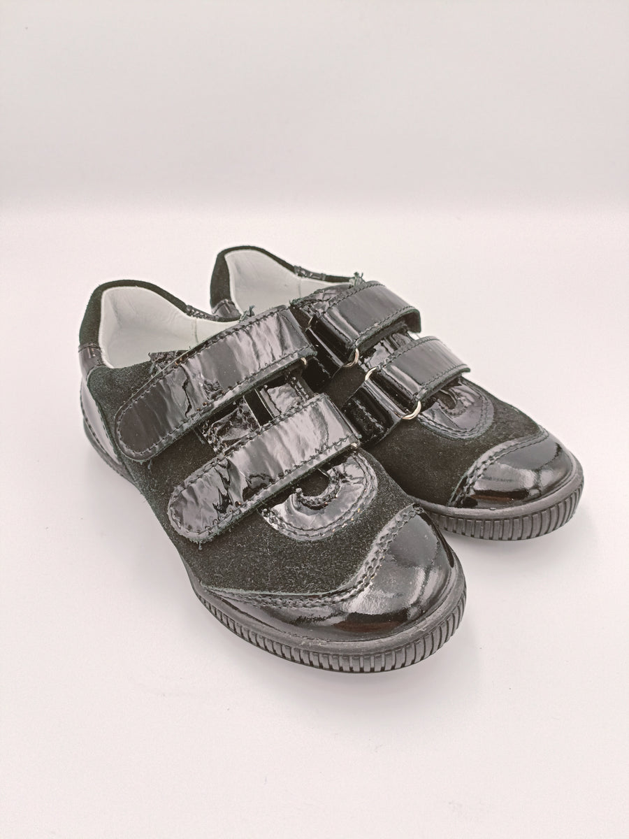 Gaspar girls leather shoes with ARCH SUPPORT /Black
