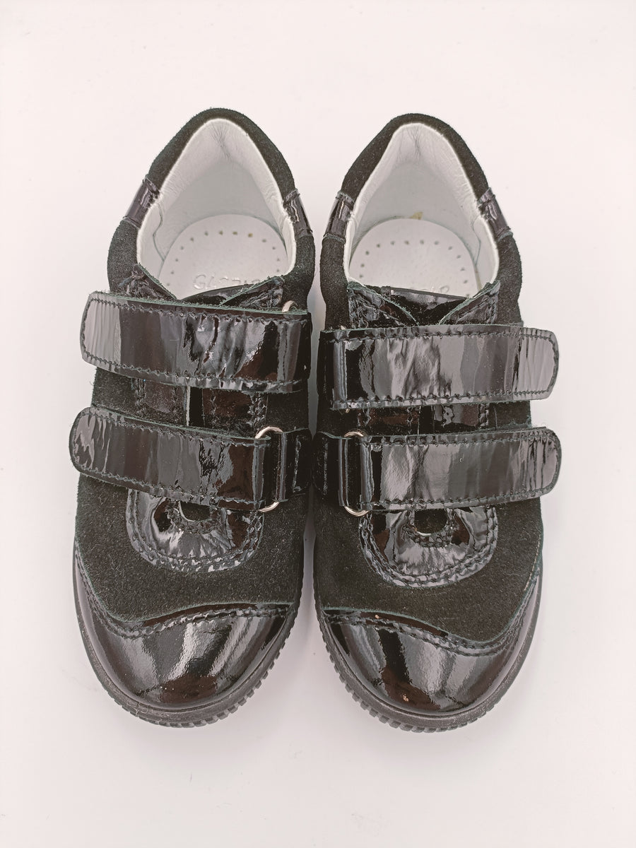 Gaspar girls leather shoes with ARCH SUPPORT /Black