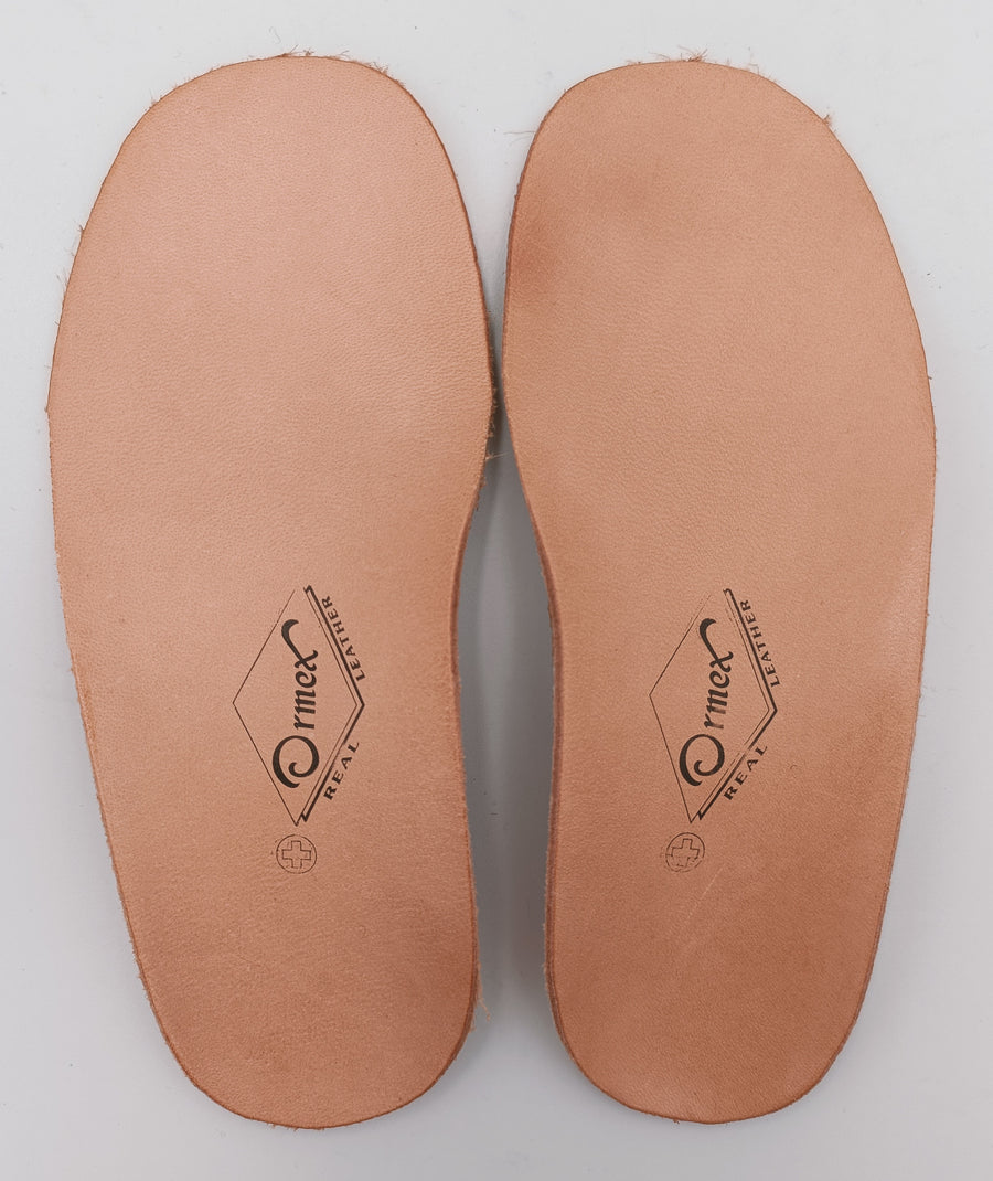 ORMEX, Orthopedic leather insoles with supination and ARCH SUPPORT
