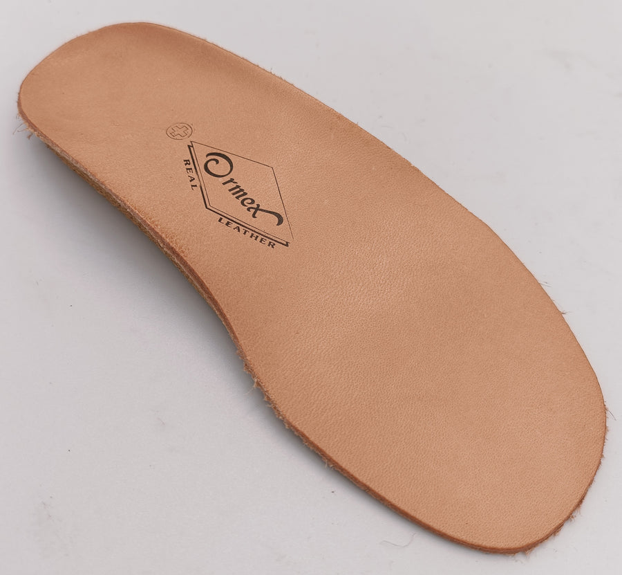ORMEX, Orthopedic leather insoles with supination and ARCH SUPPORT