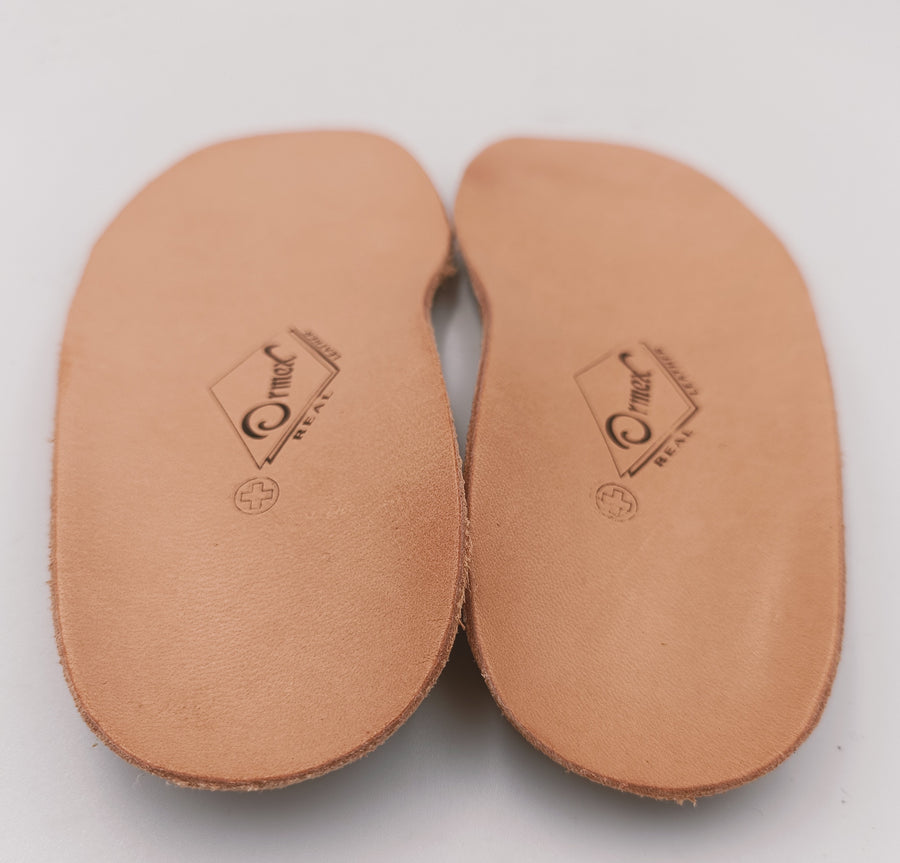 ORMEX, Orthopedic leather insoles with supination and ARCH SUPPORT