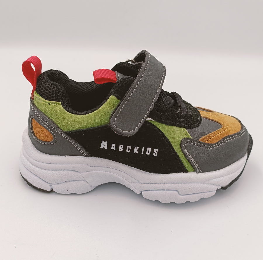 ABCKids boys sneakers /first steps/ B932104063 / Black-Grey-Green-Ocra