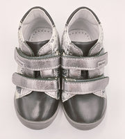 Gaspar leather girls boots, mosaic/grey/silver /HEART DETAILS