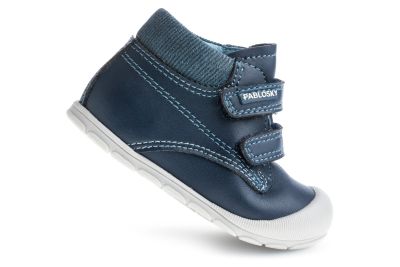 Pablosky baby boy leather boots/ Navy 045125