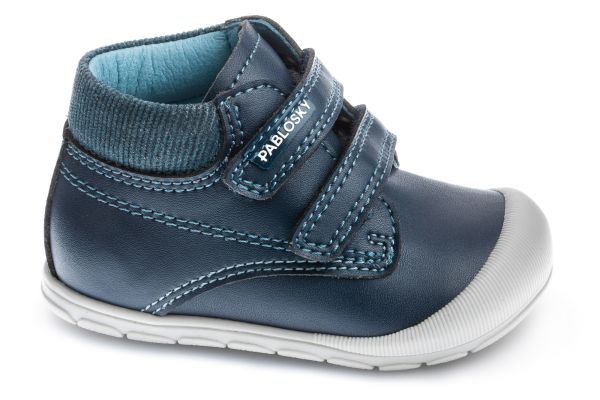 Pablosky baby boy leather boots/ Navy 045125