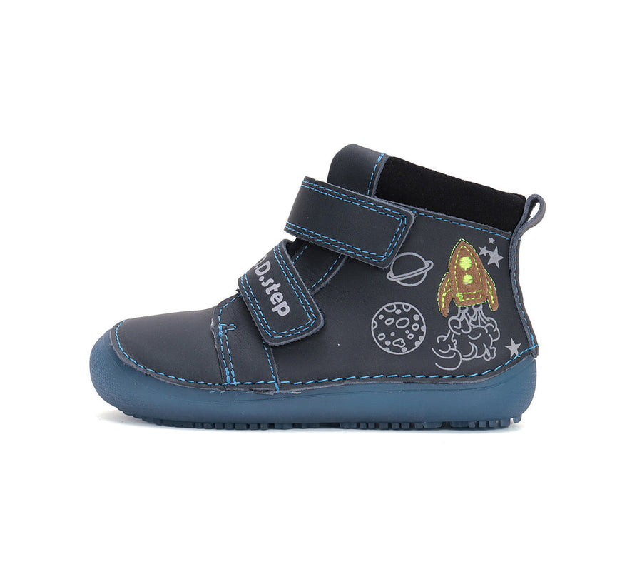 D.D.step boys barefoot boots/ water-repellence/ Glow in dark/ Royal Blue A063-42719M