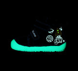 D.D.step boys barefoot boots/ water-repellence/ Glow in dark/ Royal Blue A063-42719M