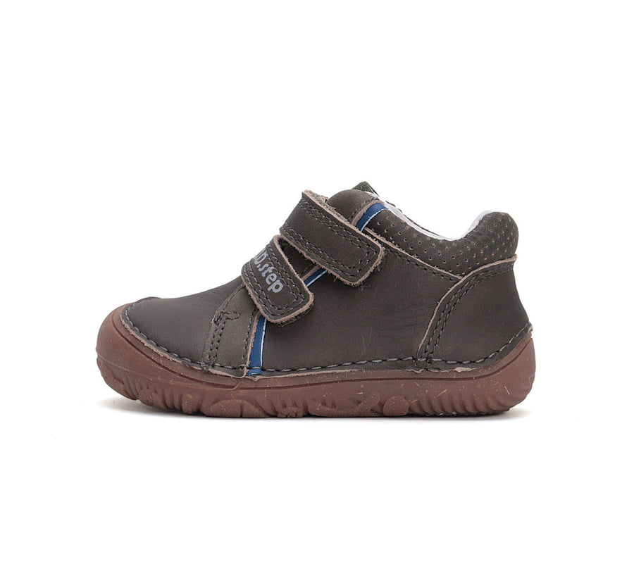 D.D.step boys barefoot leather shoes / water-repellence/ S073-42466AM Dark Grey