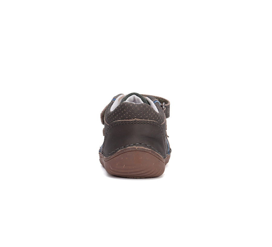 D.D.step boys barefoot leather shoes / water-repellence/ S073-42466AM Dark Grey
