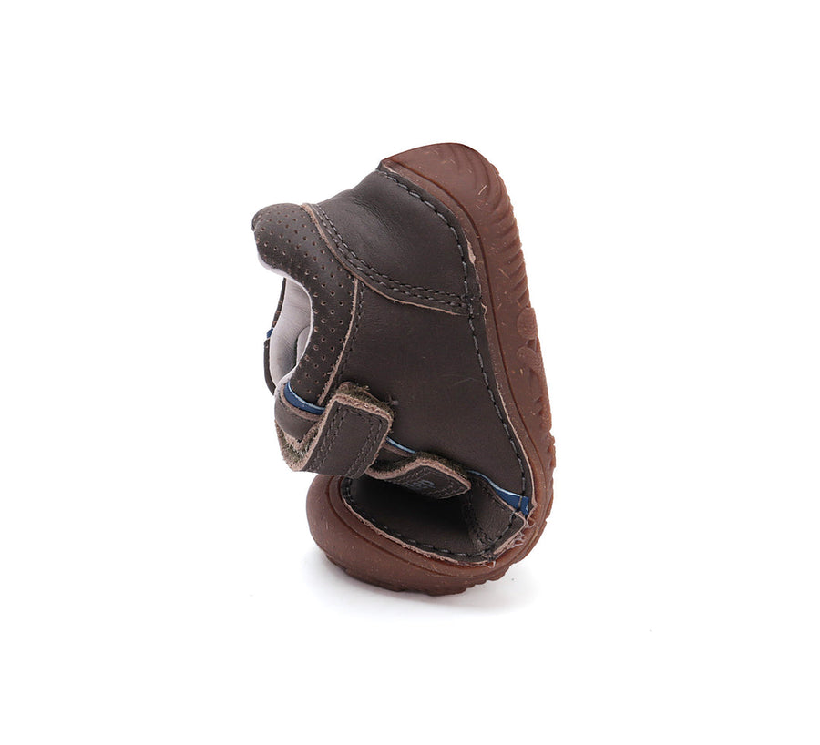 D.D.step boys barefoot leather shoes / water-repellence/ S073-42466AM Dark Grey