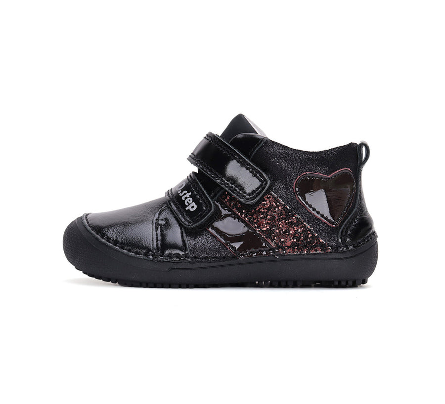 D.D.step girls leather / barefoot/ water-repellence shoes/Black S063-42767