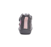 D.D.step girls leather/ barefoot boots /water repellence/ Dark Grey A063-42804A