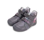 D.D.step girls leather/ barefoot boots /water repellence/ Dark Grey A063-42804A