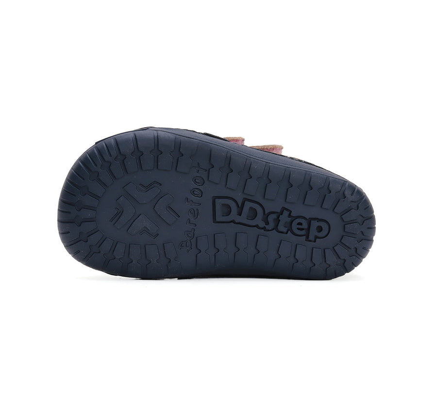 D.D.step girls leather/ barefoot /warm lining/ water-repellence boots/ Royal Blue W070-42522