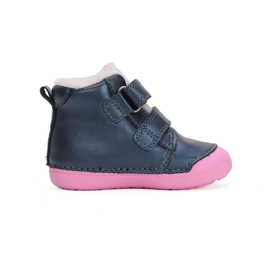 D.D.step girls boots/ warm lining /water repellence/ Royal blue W066-42268