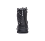 D.D.step girls leather boots /warm lining /Autum Winter/ W056-42453A Black /HEART DETAILS