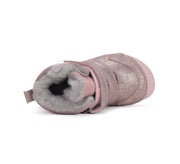 D.D.step girls barefoot leather boots/ warm lining/ water repellent /Autumn- Winter/W063-42254CM Champagne